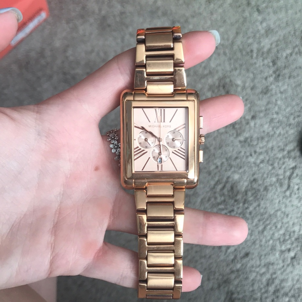 MICHAEL KORS rose gold watch!